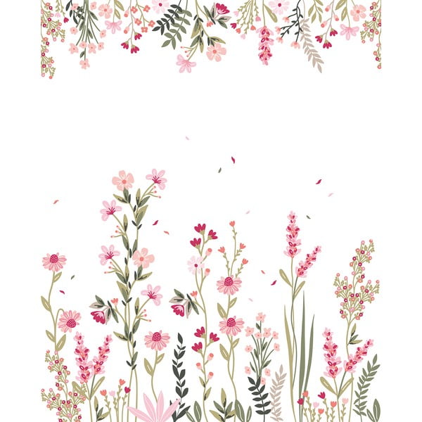Carta da parati per bambini 200 cm x 248 cm A Field Of Flowers - Lilipinso