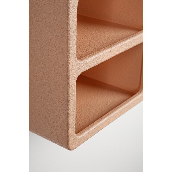 Mensola color terracotta con ripiani multipli 40 cm Creamy – Bizzotto-image-2