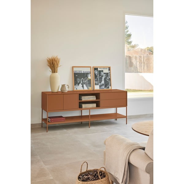 Mobile TV nero 175x74x45 cm Platt – Teulat-image-1