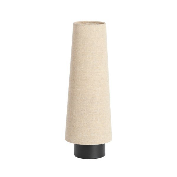 Lampada da tavolo beige in metallo con paralume in tessuto (altezza totale 42 cm) Howie – Light & Living