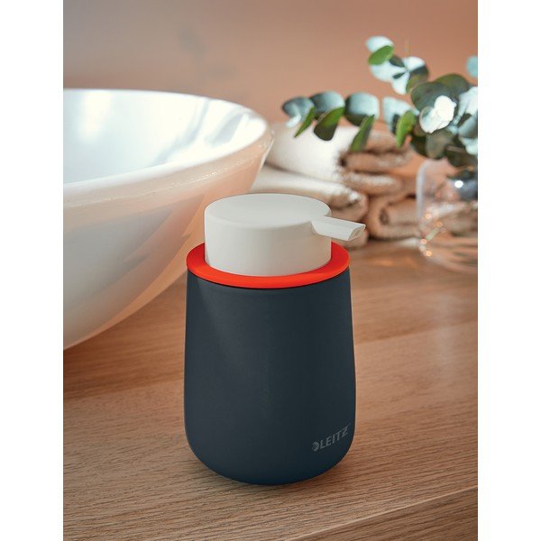 Distributore di sapone in ceramica grigia Cosy - Leitz-image-4