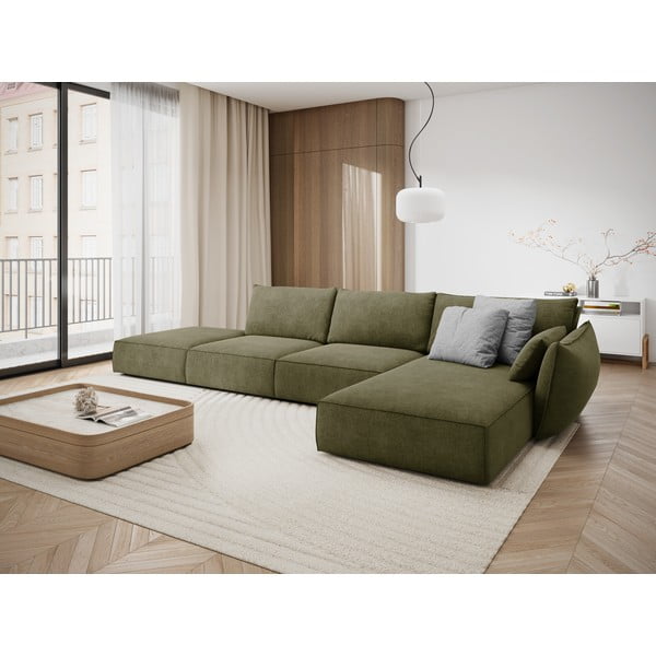 Divano angolare verde (angolo destro) Vanda - Mazzini Sofas-image-1