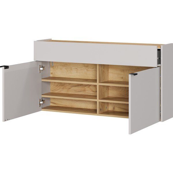 Armadietto color crema da appendere 110x57x22 cm Ameca – Germania-image-3