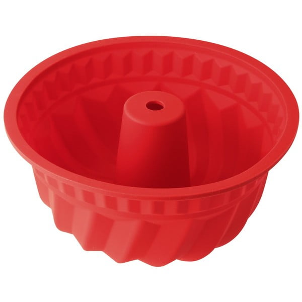 Stampo per bundt cake in silicone rosso, ø 22 cm Flexxibel Love - Dr. Oetker