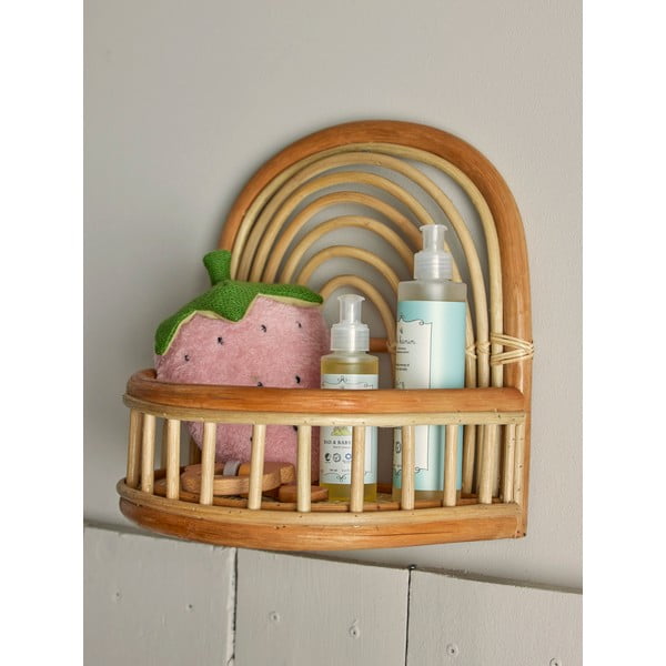 Scaffale in rattan per bambini in colore naturale Preet - Bloomingville Mini-image-1