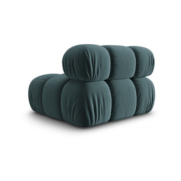 Modulo divano in velluto color petrolio (parte centrale) Bellis - Micadoni Home-image-4