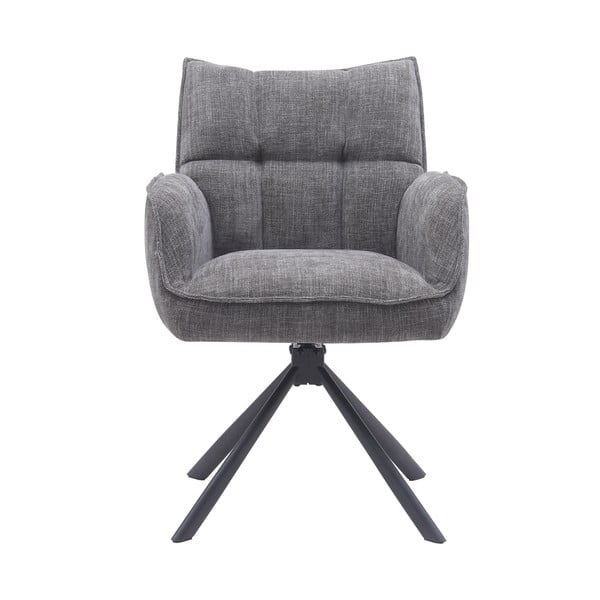 Set di sedie da pranzo grigia in imbottito 2 pz Marilla – Unique Furniture-image-4