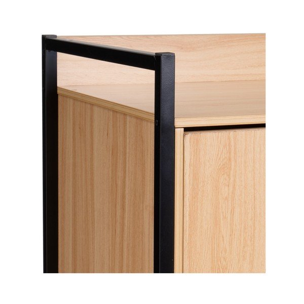 Armadio di colore naturale a giorno 100x190x48 cm Armarios – Casa Selección-image-2