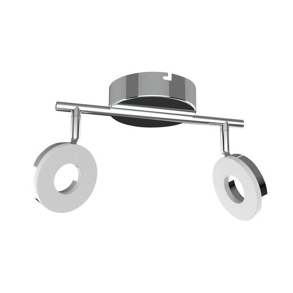 Plafoniera LED in argento lucido 27x16 cm Thema - Candellux Lighting-image-2