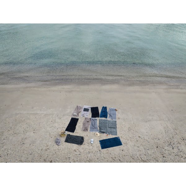 Telo da bagno in cotone grigio 140x70 cm Classic - Zone-image-1