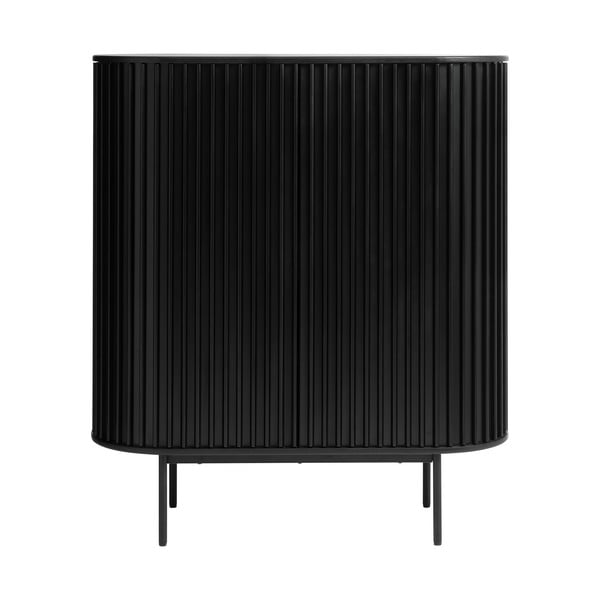 Mobile nero in rovere 125x110 cm Siena - Unique Furniture