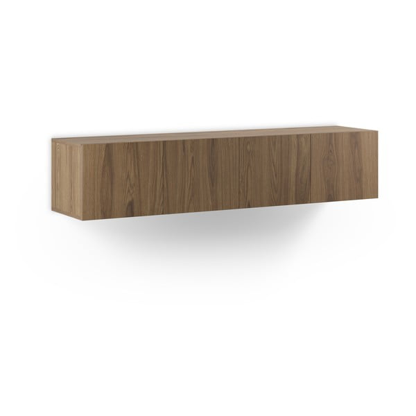 Mobile TV di colore naturale con effetto rovere 180x38x35 cm Daroca – Marckeric-image-4