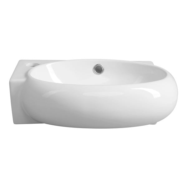 Lavabo bianco in ceramica 43x28,5 cm Ribera – Sapho-image-2