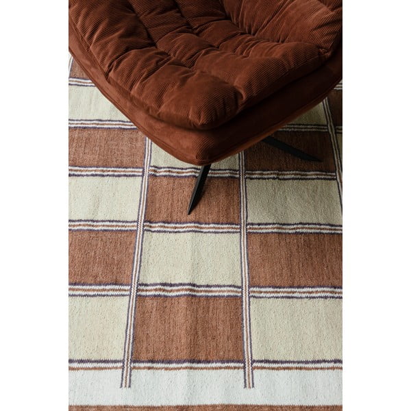 Tappeto color terracotta in cotone 200x300 cm Gambit – Dutchbone-image-1