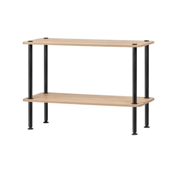 Scaffale di colore naturale con effetto rovere 80x54,5x35 cm Teidi – noo.ma