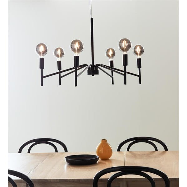 Apparecchio a sospensione nero , ø 70 cm Monarch - Markslöjd-image-1