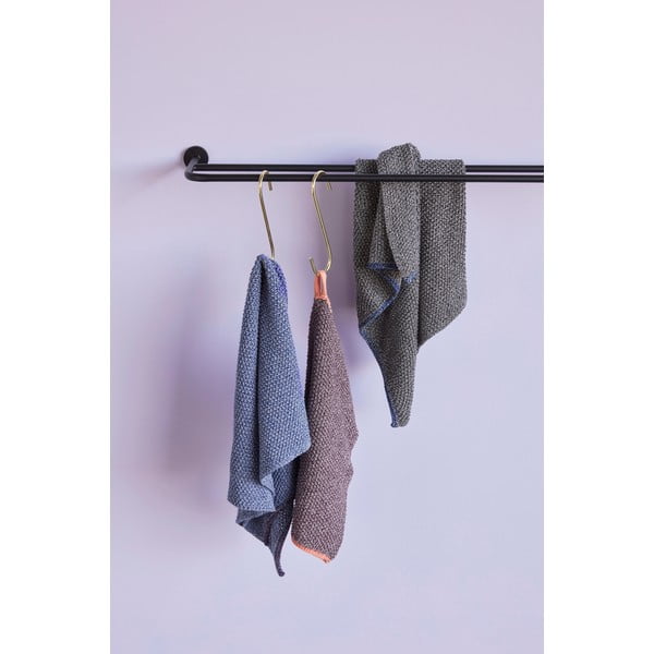 Asciugamano di cotone blu Rosa, 40 x 60 cm - Hübsch-image-1