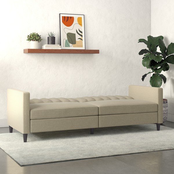 Divano letto beige 86 cm Celine - Støraa-image-1