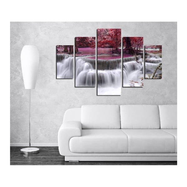 Quadro a più parti Cascata, 92 x 56 cm - Wallity-image-1
