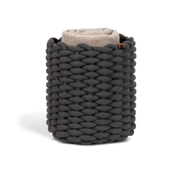 Cesto in tessuto ø 25x25 cm Peach Skin Round M – Bigso-image-4