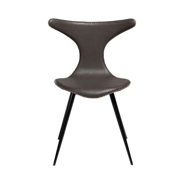 Sedia in similpelle grigia DAN-FORM Danimarca Dolphin - DAN-FORM Denmark-image-3
