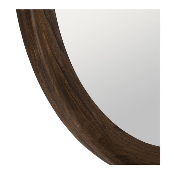 Specchio da parete con telaio in legno massiccio ø 110,5 cm Paula – Ixia-image-2