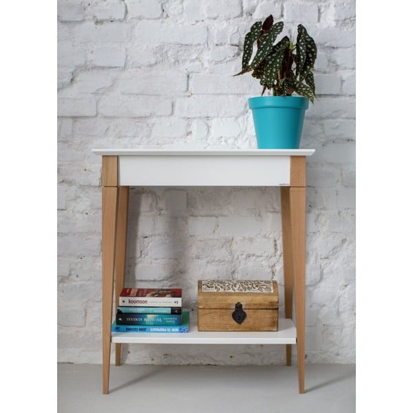 Consolle bianca, larghezza 65 cm Mimo - Ragaba-image-1