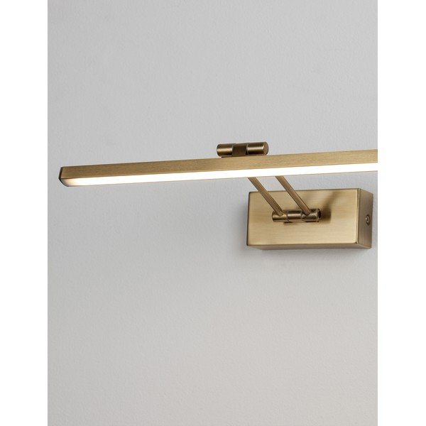 Lampada da parete LED color ottone in metallo con struttura flessibile Marnell – Nova Luce-image-2