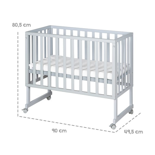 Lettino grigio 90x45 cm - Roba-image-4