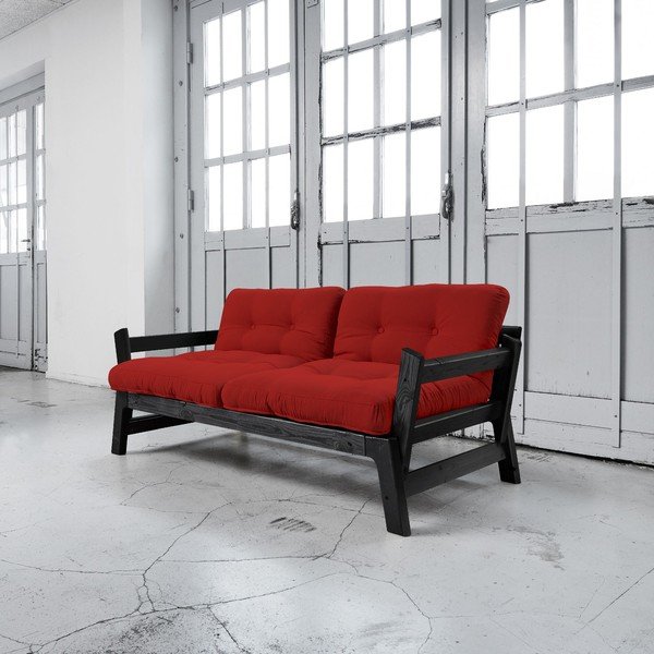 Rozkládací pohovka Karup Step Black/Red
