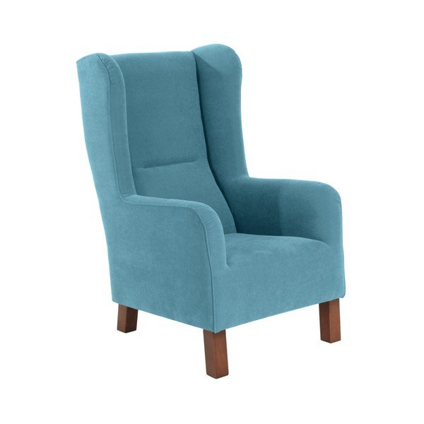 Poltrona blu petrolio Bruno Velor - Max Winzer