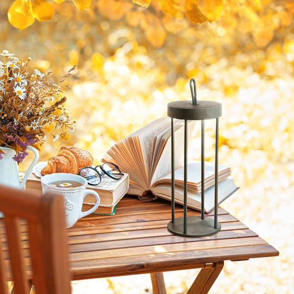 Lampada da tavolo a LED nera (altezza 36 cm) Kante - Fischer & Honsel-image-1