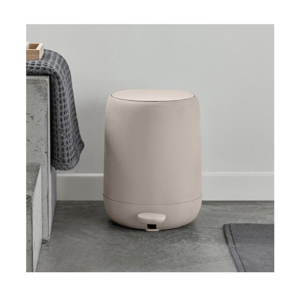 Cestino a pedale beige Puro, 5 l Sono - Blomus-image-1