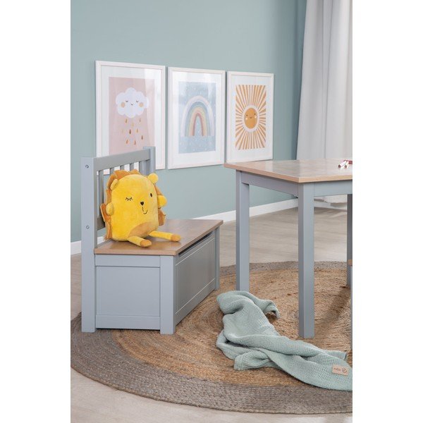 Panca per bambini grigio tortora Woody – Roba-image-1