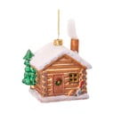 Decorazione per albero di natale in vetro fatta a mano 10 cm Christmas Cabin – Sass & Belle