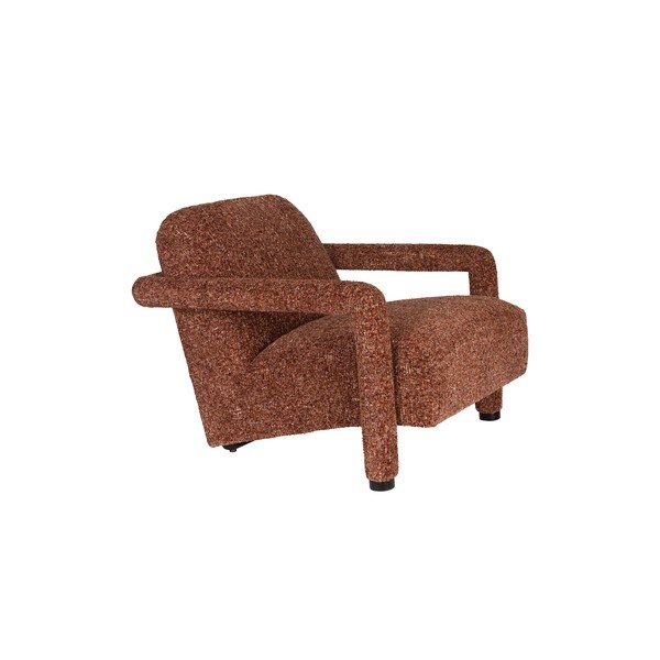 Poltrona rossa con rivestimento in ciniglia Kent – Dutchbone