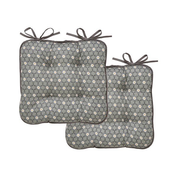 Cuscino di seduta in cotone grigio Purity - Cooksmart ®-image-4