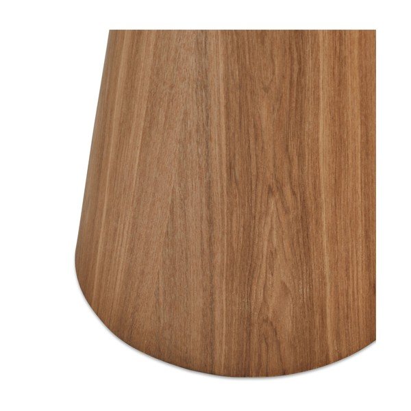 Tavolino in rovere decorato in colore naturale ø 45 cm Tango - Furnhouse-image-4