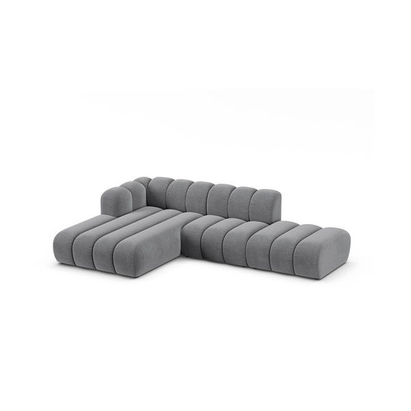 Divano angolare grigio chiaro ad angolo sinistro Lupine - Micadoni Home-image-1