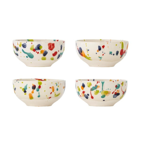 Ciotoline in set color crema in gres 4 pz 300 ml Freckles – Bloomingville