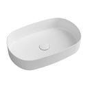 Lavabo bianco in ceramica 55x36 cm Infinity Oval – Sapho