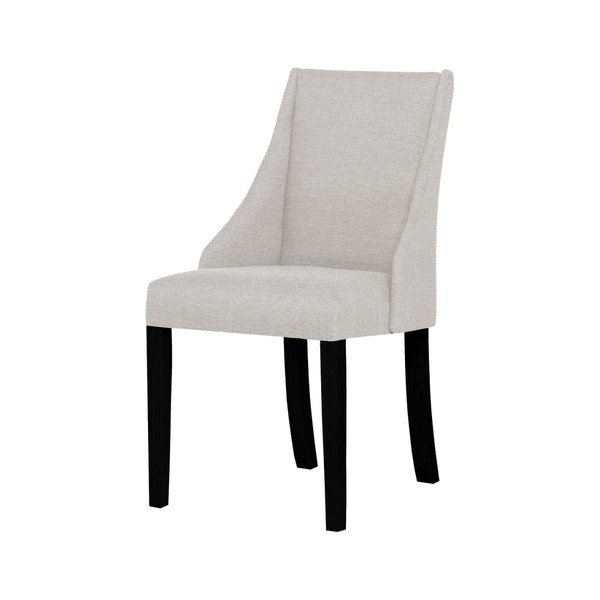 Sedia crema con gambe in faggio nero Absolu - Ted Lapidus Maison