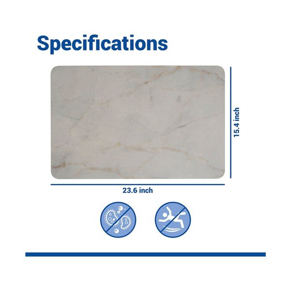 Tappetino per il bagno grigio tortora in diatomite 39x60 cm Itamos – Wenko-image-3