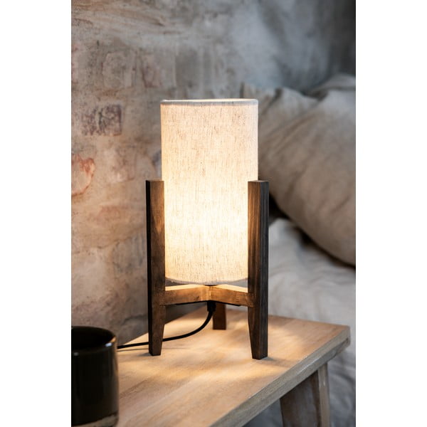 Lampada da tavolo beige con paralume in tessuto (altezza totale 33,5 cm) Eruca – Markslöjd-image-2