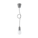 Lampada a sospensione grigia ø 5 cm Rene - Sollux