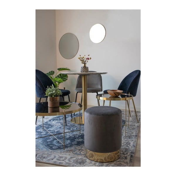 Set di 2 sedie da pranzo in velluto grigio chiaro Geneve - House Nordic-image-4