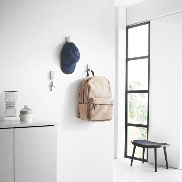 Set di ganci da parete bianchi in metallo 3 pz Tower – YAMAZAKI-image-2