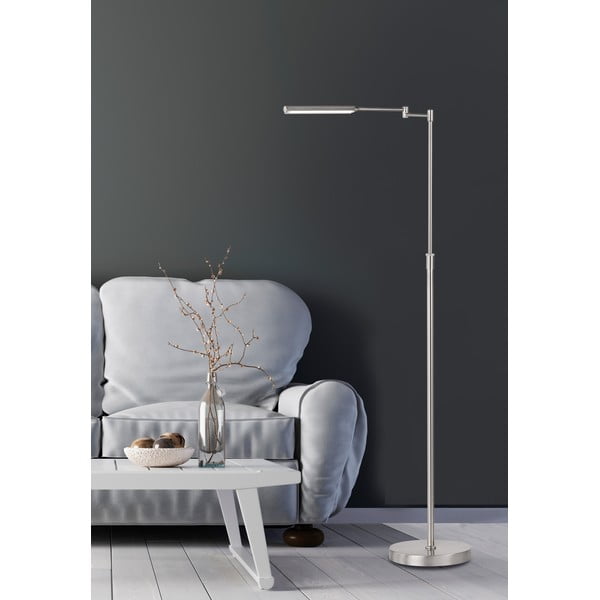 Lampada da terra di colore argento Nami - Fischer & Honsel-image-1