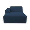Modulo divano in bouclé blu scuro (angolo sinistro) Roxy - Scandic