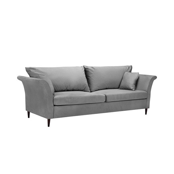 Divano letto grigio chiaro con contenitore Pivoine - Mazzini Sofas-image-2